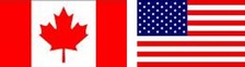 combined canadian us flag